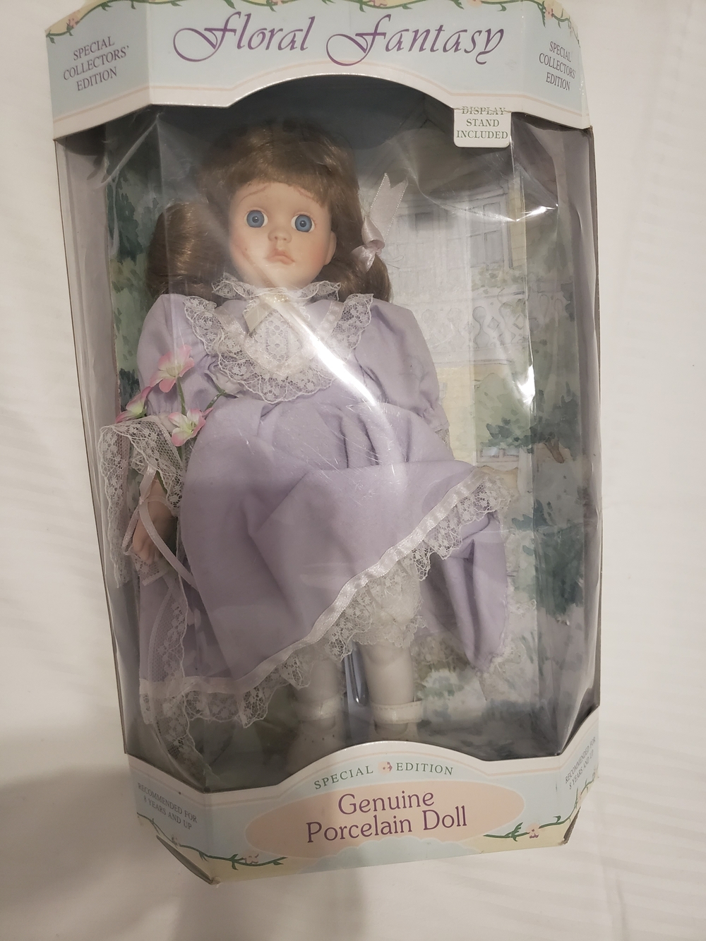 GENUINE Porcelain Doll.Floral Fantasy Porcelain Doll Special Collection Edittion